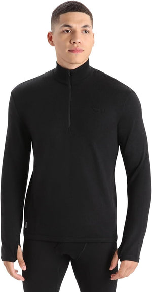 Icebreaker Men's Original Long Sleeve Half Zip Merino Pullover Top  XL