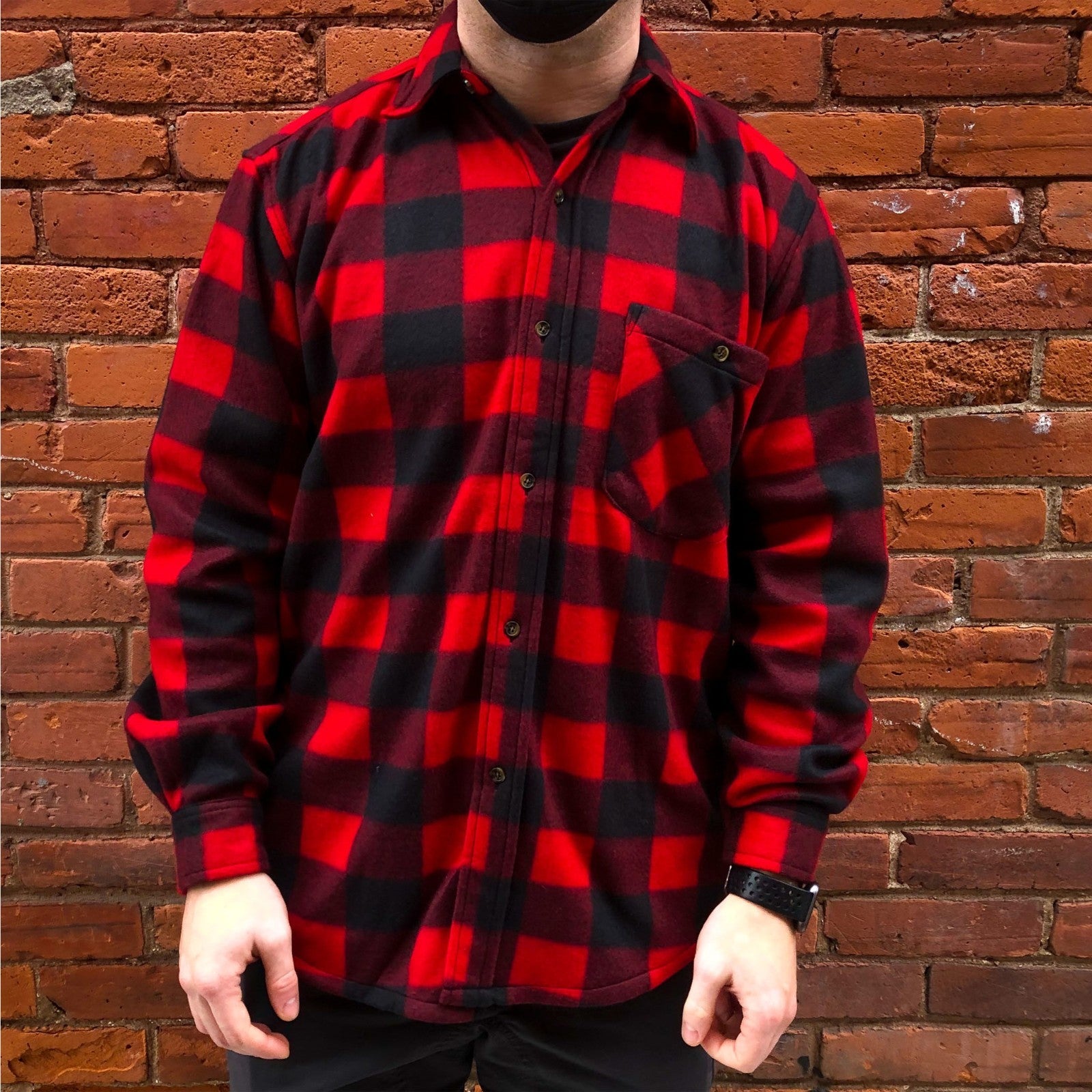 Misty Mountain Men's Polar Fleece Plaid Shirt - ScoutTech