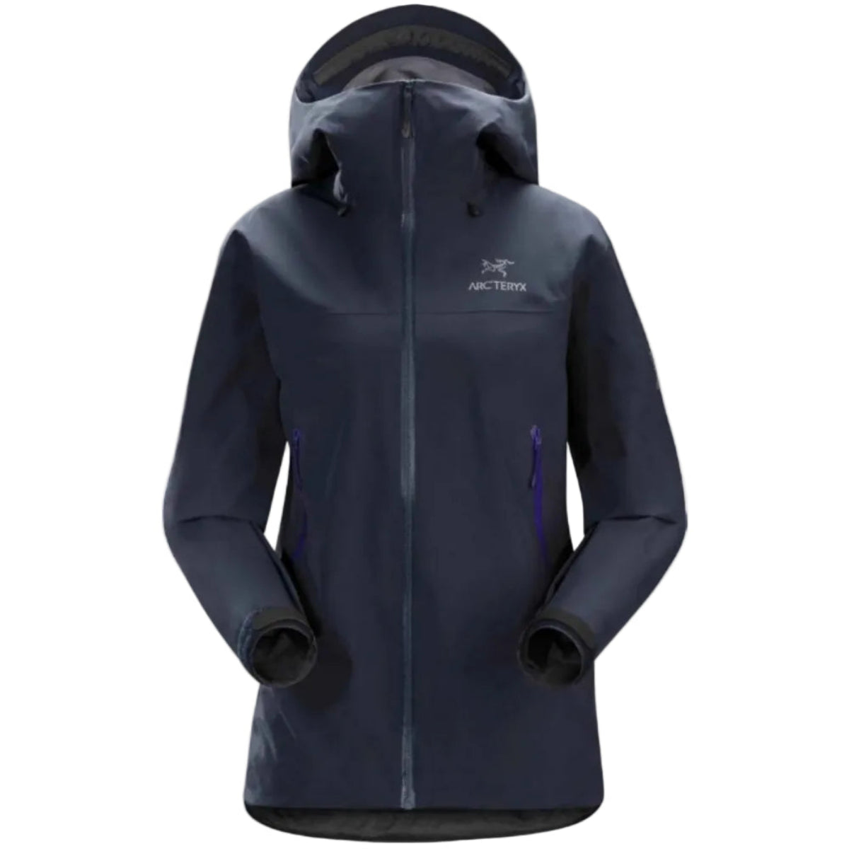 Arcteryx Womens Beta LT Gore-Tex Rain Jacket in Black Sapphire | ScoutTech Outfitters Mississauga