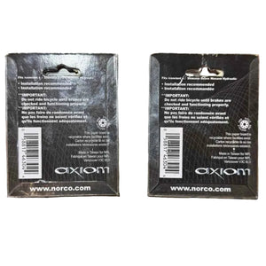 Axiom Metallic Disc Brake Pads For Shimano Deore Hydraulic BR-M555 2-Pack Rear Packaging View | ScoutTech Outfitters