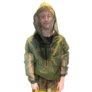 Bushline Outdoors Mesh Adult Pullover Bug Jackets with Zip Back Hood 3072 Front View | ScoutTech Outfitters Mississauga Store