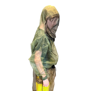 Bushline Outdoors Mesh Adult Pullover Bug Jackets with Zip Back Hood 3072 Right Side View | ScoutTech Outfitters 