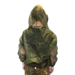 Bushline Outdoors Mesh Adult Pullover Bug Jackets with Zip Back Hood 3072 Back Side View | ScoutTech Outfitters Mississauga