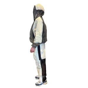 Bushline Outdoors Muskoka Premium Full Zip Bug Jackets 3089 Hooded Right Side View on Model | ScoutTech Outfitters Mississauga Store