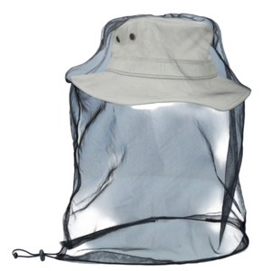 CTR Altitude Woodland Boonie Sun Hat with Stowaway Insect Mask in Light Grey with Included Bug Mask On | ScoutTech Mississauga Store