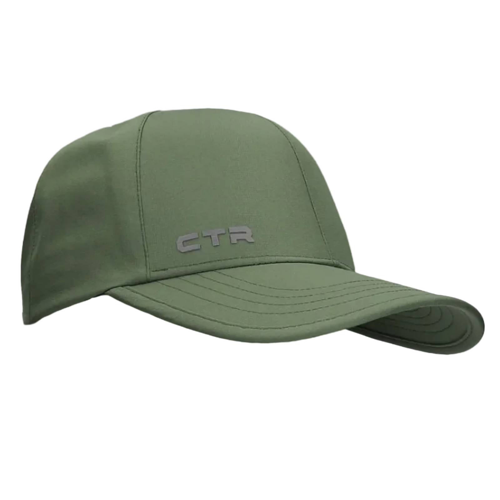 CTR Unisex Stratus Mist Waterproof Cap Olive Green Front Panel with CTR Logo | ScoutTech Outfitters