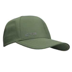 CTR Unisex Stratus Mist Waterproof Cap Olive Green Front Panel with CTR Logo | ScoutTech Outfitters