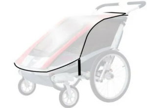 Chariot Cavalier 2-Child Stroller Extreme Weather Rain Covers Outline - ScoutTech Mississauga Store