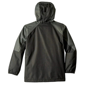 Columbia Boys Endless Explorer Waterproof Fleece Lined Ski Jacket in Black and Grey Back | ScoutTech Outfitters Mississauga Store
