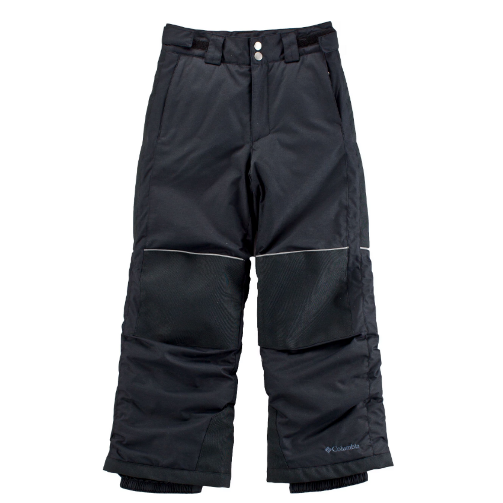 Columbia Boys Juniors Freestyle 2 Waterproof Insulated Snow Pants Black with Reflective Knee Stripes | ScoutTech Outfitters Mississauga Store