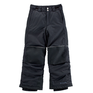 Columbia Boys Juniors Freestyle 2 Waterproof Insulated Snow Pants Black with Reflective Knee Stripes | ScoutTech Outfitters Mississauga Store