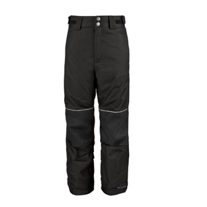 Columbia Boys Juniors Freestyle 2 Waterproof Insulated Snow Pants Black Front View | ScoutTech Outfitters Mississauga Store