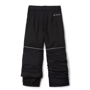 Columbia Boys Juniors Freestyle 2 Waterproof Insulated Snow Pants Black Rear View Showing Elasticized Leg Cuff | ScoutTech Outfitters