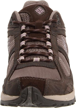 Columbia Women's Yama OutDry Waterproof Hiking Shoes Brown Toe View | ScoutTech Outfitters Store