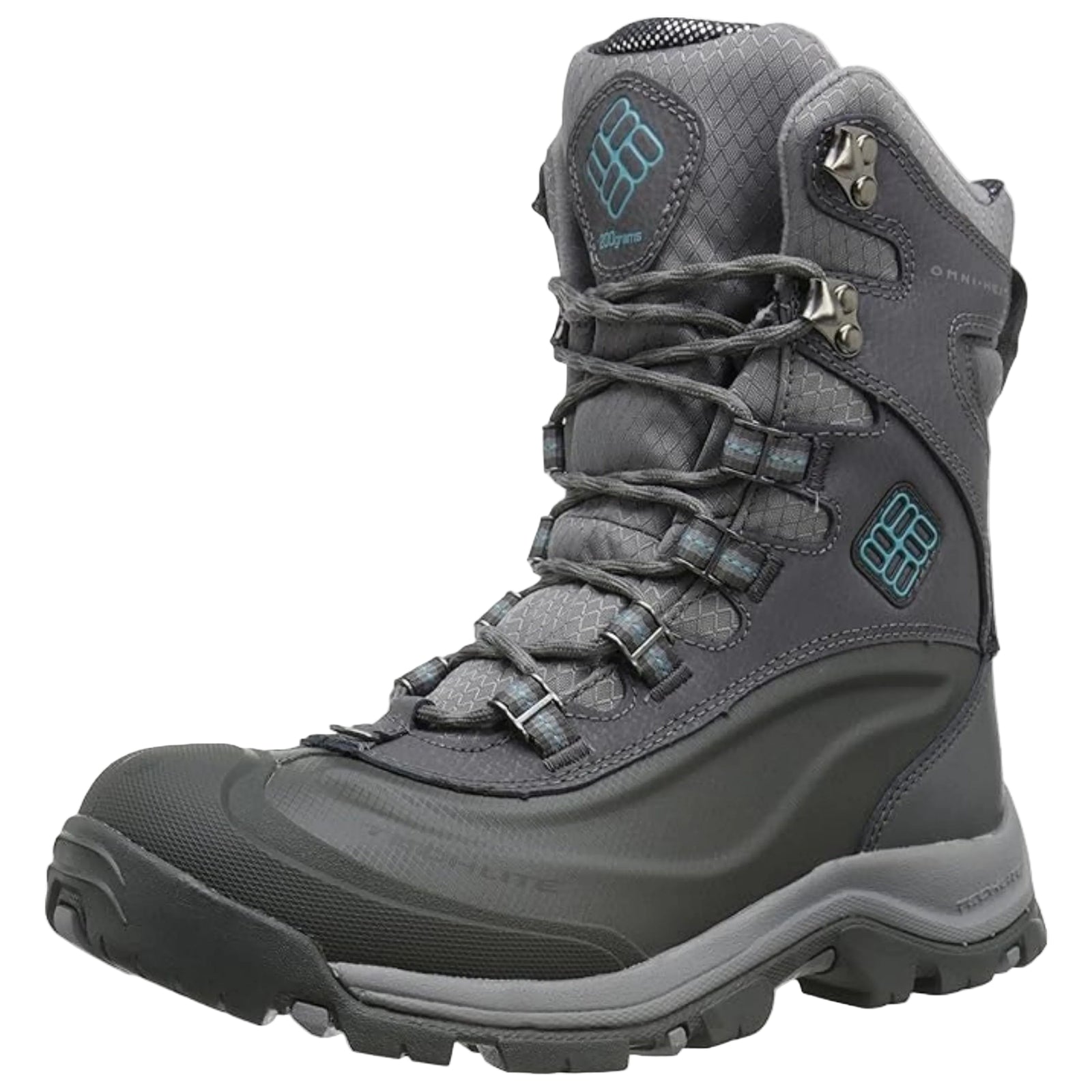 Columbia Women's Omni-Tech Bugaboots Waterproof Insulated Winter Boots in Grey Outside View | ScoutTech Outfitters Mississauga Store