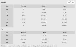 Columbia Women's Roffe Ridge Windblock Leggings in Black Size Chart | ScoutTech Outfitters