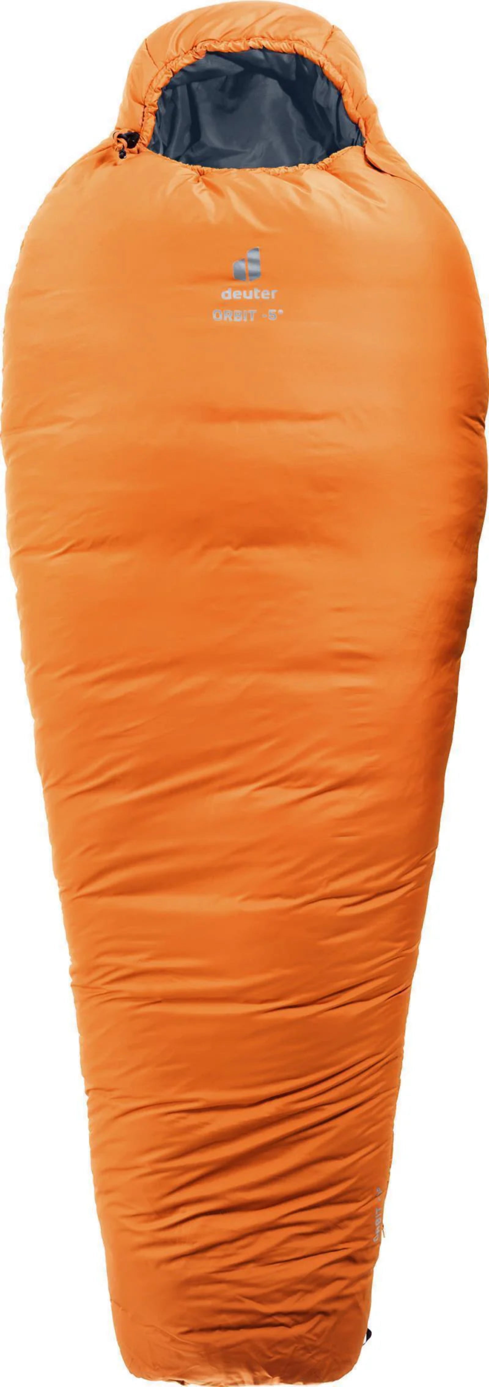 Deuter Orbit -5C / 23F Synthetic Fibre Sleeping Bag in Orange, Regular Length, Left Zip| ScoutTech Outfitters Mississauga Store