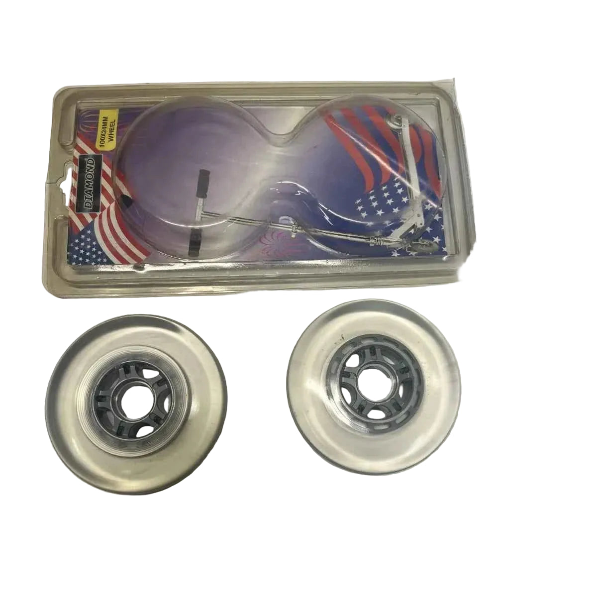 Diamond 100x24mm scooter wheels