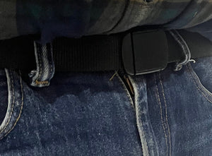 Cinturón portamonedas ultrafino con bolsillo de cremallera oculto para viajes a Europa (Talla única)