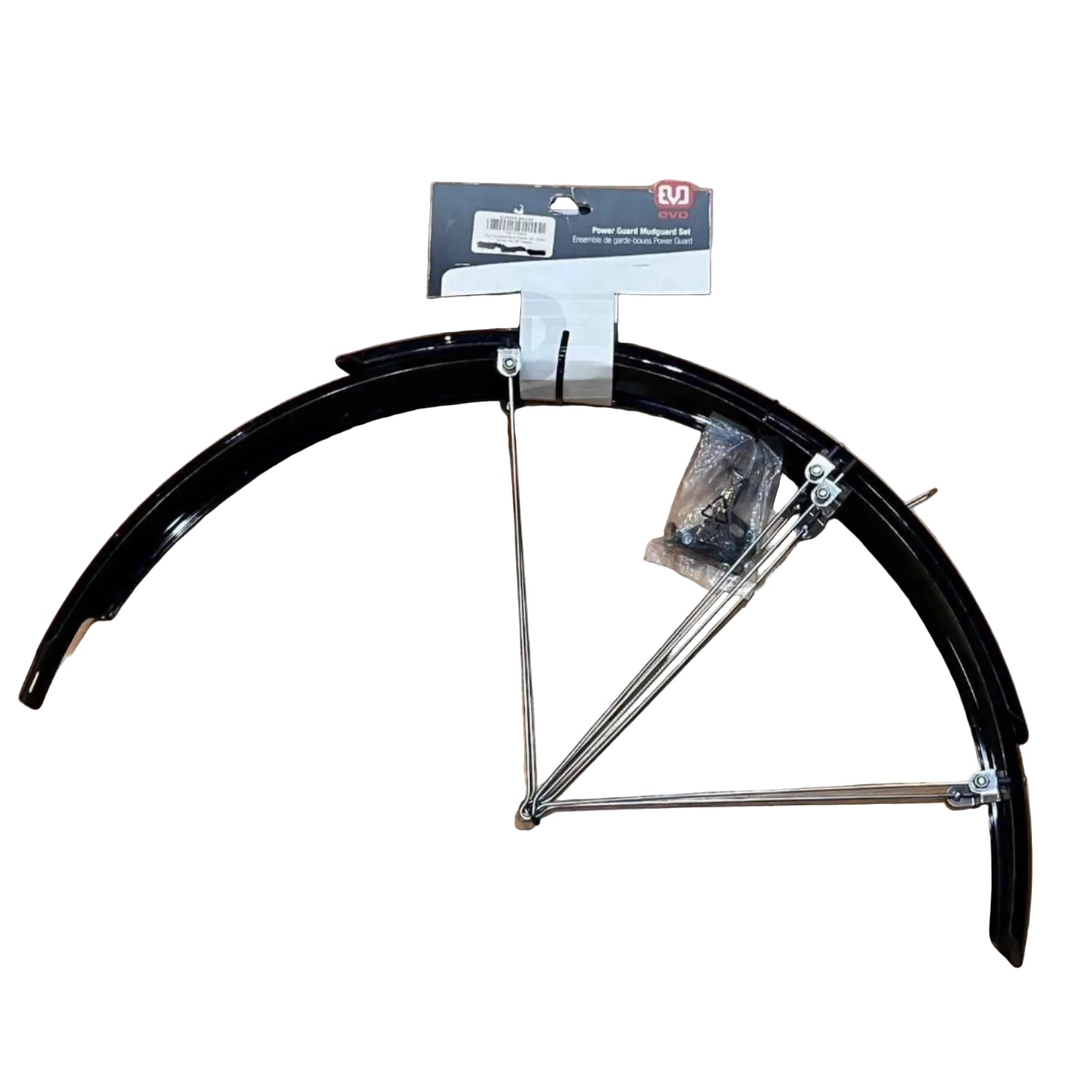 EVO Pre-Assembled Mudguard Fender Set For 26" Wheels in Black with Silver Spokes | ScoutTech Outfitters Mississauga Store
