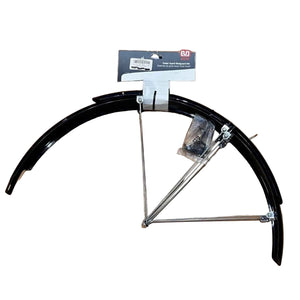EVO Pre-Assembled Mudguard Fender Set For 26" Wheels in Black with Silver Spokes | ScoutTech Outfitters Mississauga Store