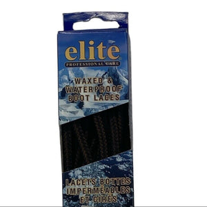 Elite Waxed & Waterproof Boot Laces DK Brown - Made in Canada | ScoutTech