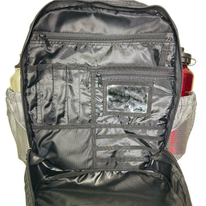 Europe Bound Book Bag 27L Capacity Centre Pocket View | ScoutTech Outfitters
