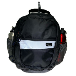 Europe Bound Book Bag 27L Capacity Front View Utilizing Dual Mesh Side Bottle Pouches | ScoutTech Outfitters