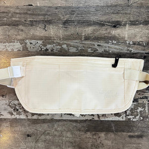 Europe Bound Comfort Travel Money Belts with Stretch Fit and Coolmax Fabric in Beige Front View on Wood | ScoutTech Outfitters 