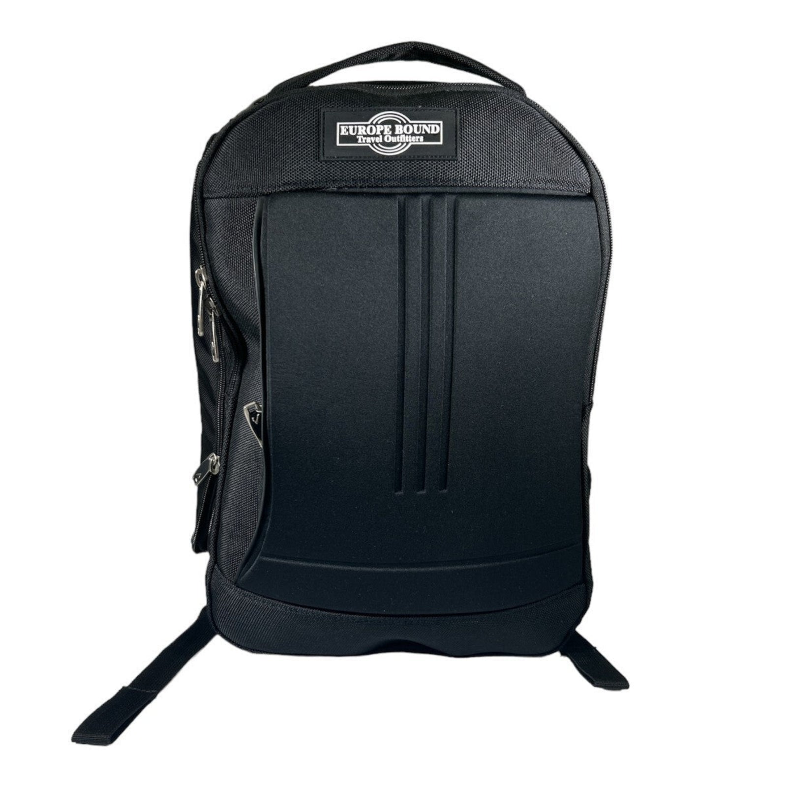 Europe Bound Exec-Tek Black Heavily Cushioned Laptop Backpack 18L - ScoutTech
