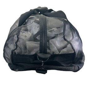 Europe Bound Heavy Duty Mesh Duffle Bags for Wet Gear Storage End View Close Up | ScoutTech Outfitters Mississauga Store