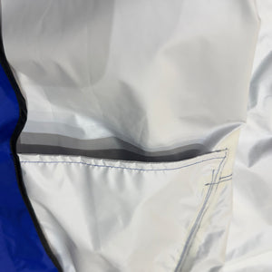 Europe Bound Unisex Waterproof Breathable Raincoats in Blue Close Up  of Interior Stash Pocket | ScoutTech Outfitters Mississauga Store