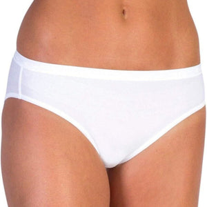 Exofficio Give-N-Go Bikini Briefs in white on a model | ScoutTech Outfitters Mississauga Store