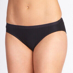 Exofficio Give-N-Go Hi Cut Briefs in black on a model | ScoutTech Outfitters Mississauga Store