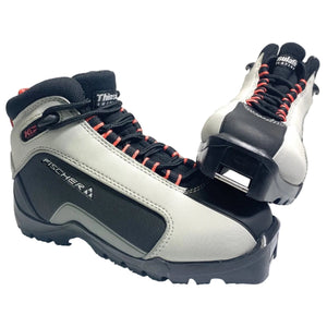 Fischer Women's XC Sport Thinsulate Cross County Ski Boots in Grey Black and Red | ScoutTech Outfitters Mississauga Store