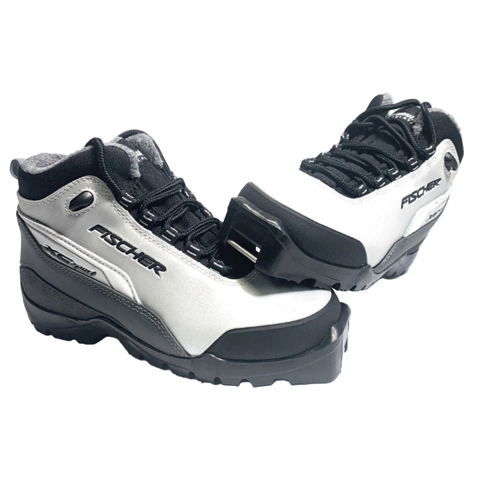 Fischer Women's XC Sport Thinsulate Cross County Ski Boots in Grey White and Black | ScoutTech Outfitters Mississauga Store