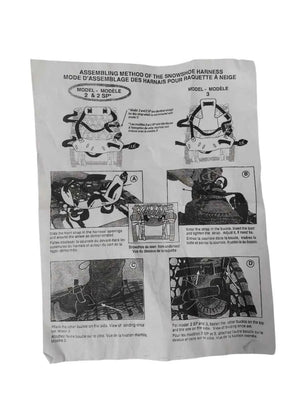 GV Snowshoes Two Piece Instep Bindings for Vintage Wooden Snowshoes Included Assembly Instructions | ScoutTech Outfitters
