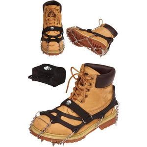 GV Unisex Ice Pro Adjustable Crampons Slip on Chains and Spikes Multiple View Angles and Carry Sack | ScoutTech Outfitters