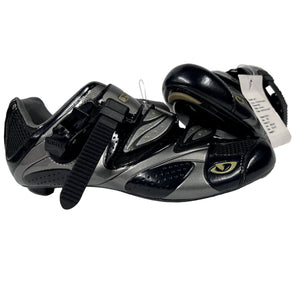 Giro Women's Espada Road Cycling Shoes EC70 3-Bolt in Charcoal and Titanium Side View Size 39 EU | ScoutTech Outfitters