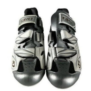Giro Women's Espada Road Cycling Shoes EC70 3-Bolt in Silver and Black Size 39 EU | ScoutTech Outfitters