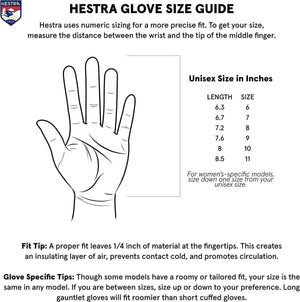 Hestra Unisex Army Leather Wool Gloves  Sizing Chart | ScoutTech Outfitters Mississauga Store