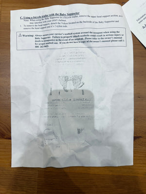 Chariot Baby Supporter For Chariot Child Carriers