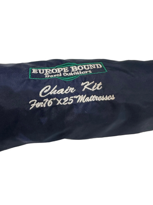 Europe Bound Travel Outfitters Chair Kit for 76x25 Mattresses - Sleeping Pad Chair Converter