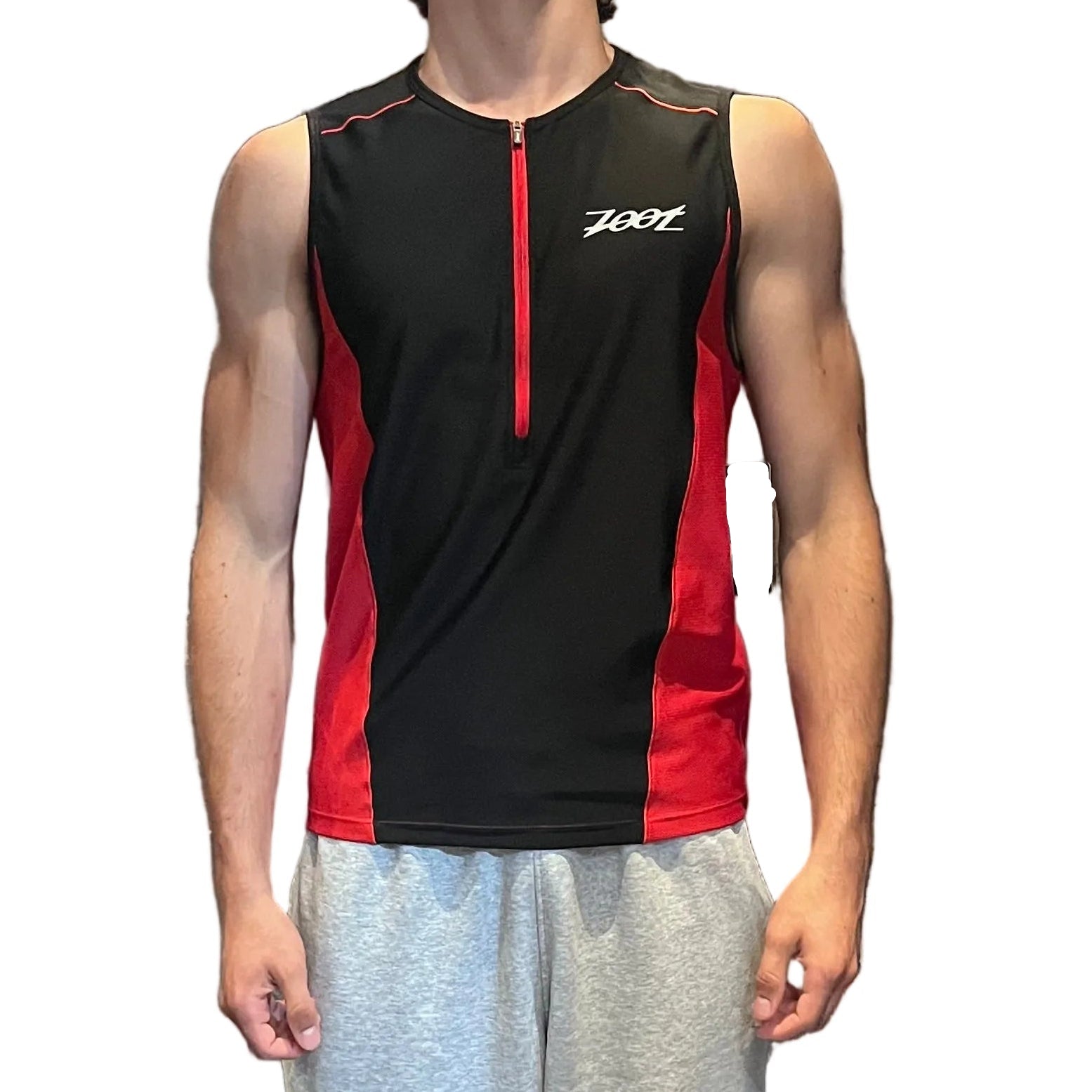 Zoot Men's Active Triathlon Mesh Tank Half-Zip Large