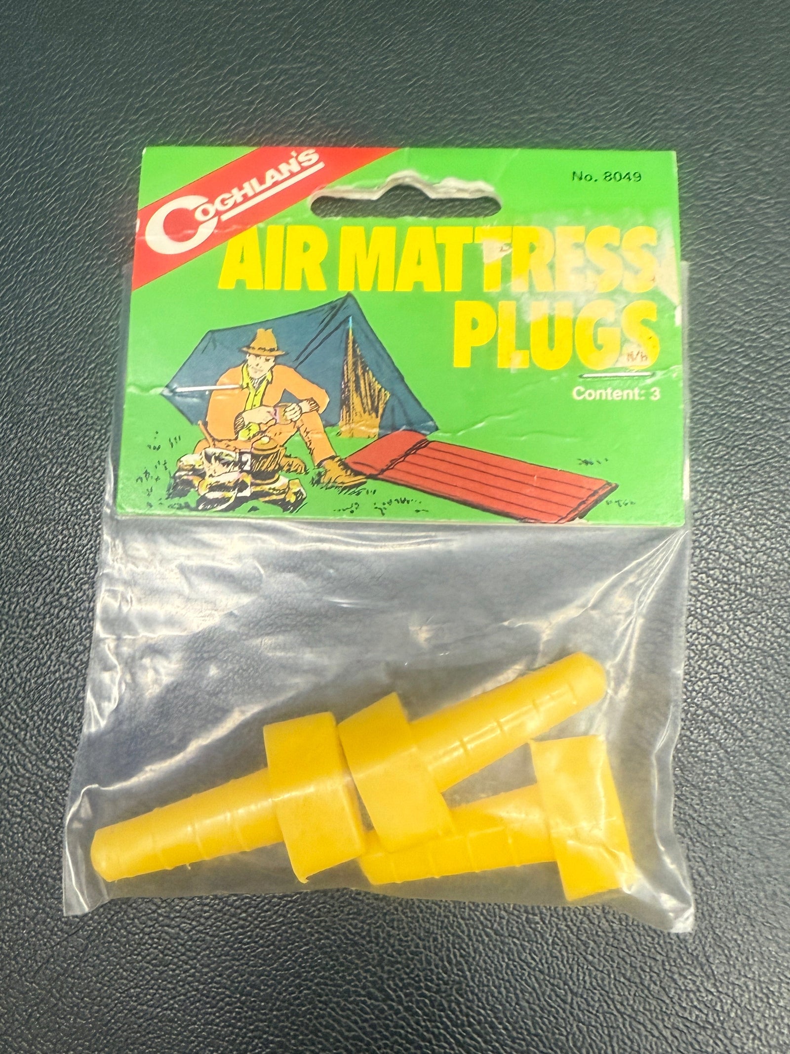 Coghlan's Vintage Vinyl Air Mattress Plug Replacements 3-Pack Part #8049