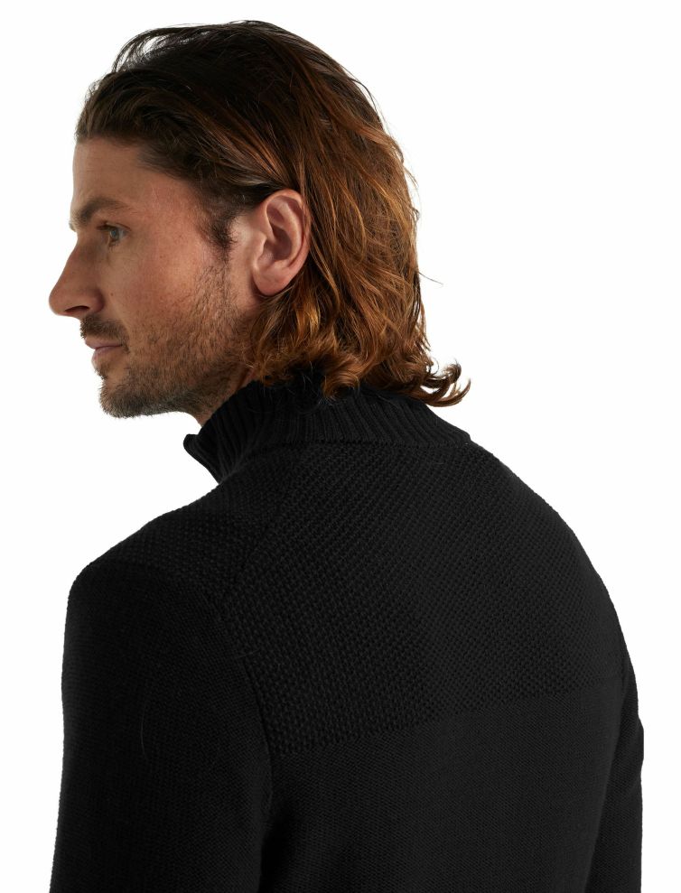 Icebreaker Men's Waypoint Knit Sweater Half Zip Merino Top XL - ScoutTech