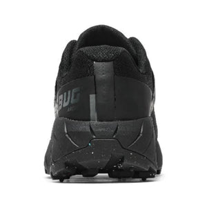 Icebug Men's Arcus BUGrip GTX Studded Running Shoes Heel View in Black | ScoutTech Outfitters