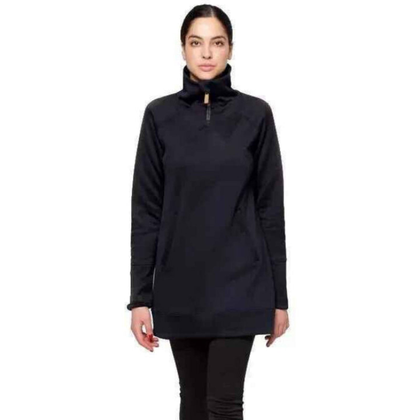 Indyeva Indygena Women's Bero II Dress Long Sleeve Adventure Tunics in Black, XS | ScoutTech Outfitters Mississauga Store
