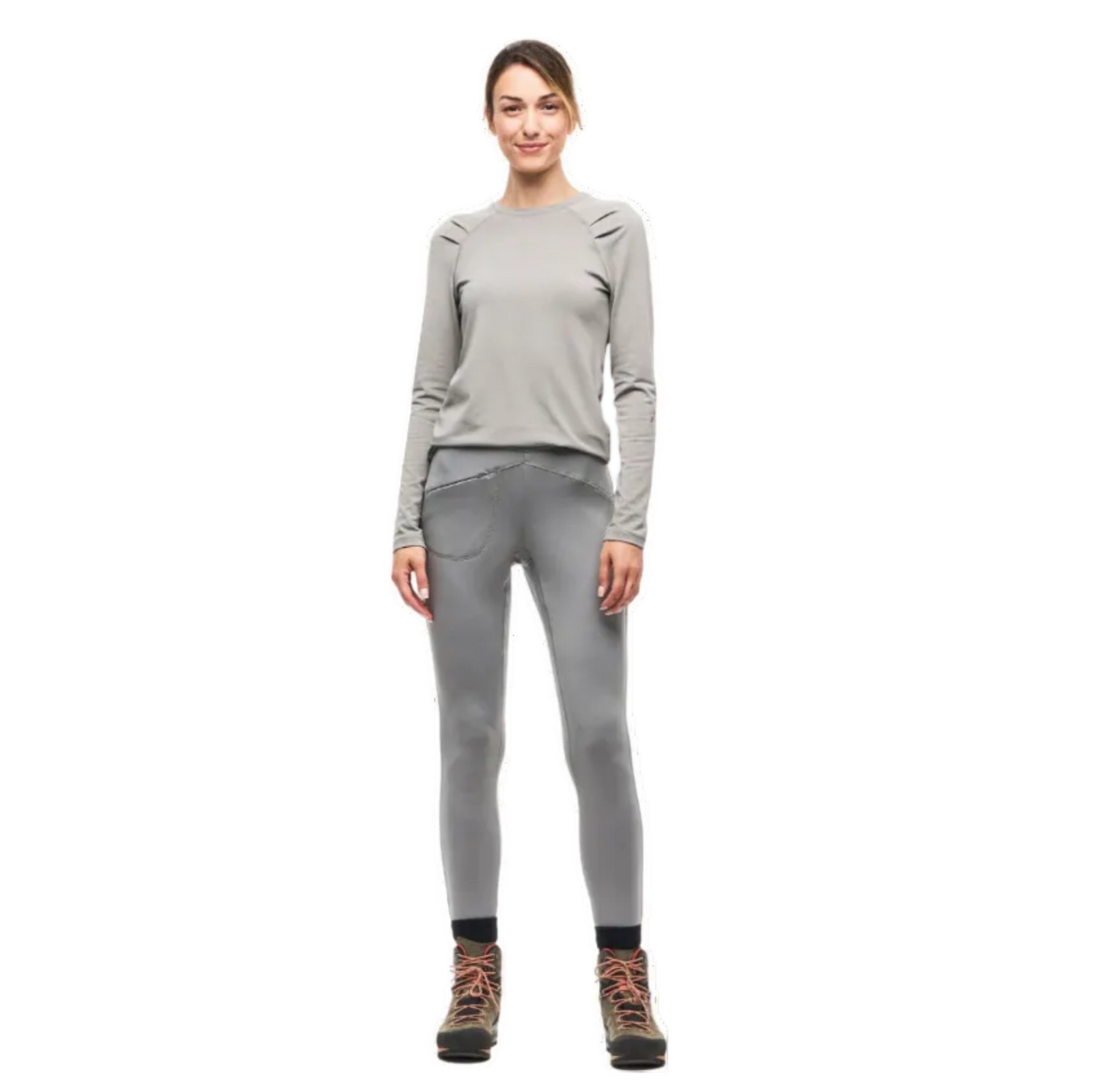 Indyeva Indygena Women's Rasar 4-Way Stretch Pants in Grey | ScoutTech Outfitters Mississauga Store