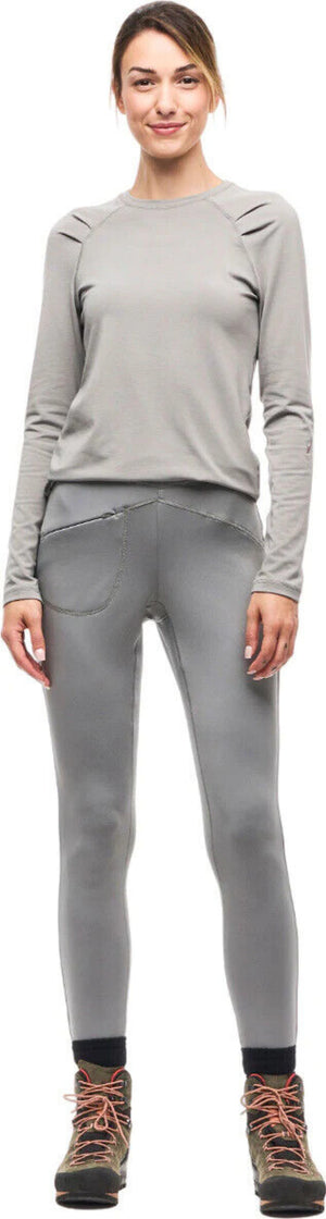 Indyeva Indygena Womens Rasar 4-Way Stretch Pants in Grey Front View